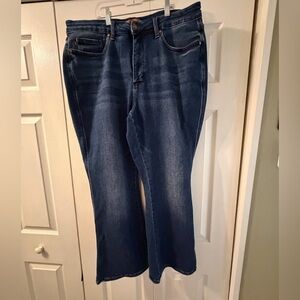 Judy Blue Dark Blue Boot Cut Jeans Size 20W Short